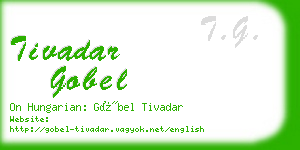 tivadar gobel business card